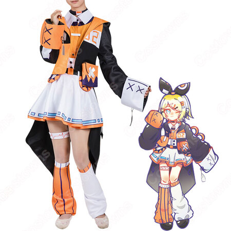 鏡音リン レン コスプレ衣装 鏡音リン カガミネリン 鏡音レン カガミネレン Cosplay 仮装 変装 Costowns