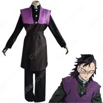 不死川玄弥 (しなずがわげんや) コスプレ衣装 『鬼滅の刃（きめつのやいば）』鬼殺隊隊服 cosplay 仮装 変装(鬼滅の刃 コスプレ衣装)