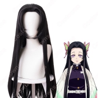 胡蝶カナエ（こちょうかなえ） コスプレウィッグ 『鬼滅の刃（きめつのやいば）』 黒 耐熱かつら cosplay wig 通販(202×202)