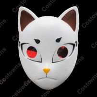 冨岡義勇(とみおかぎゆう) 樹脂製 お面 仮面 『鬼滅の刃（きめつのやいば）』コスプレ小物・小道具 ハロウィンマスク(コスプレ小物・小道具)