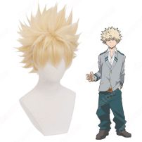 爆豪勝己（ばくごうかつき） コスプレウィッグ 『僕のヒーローアカデミア（ぼくのヒーローアカデミア）』 大・爆・殺・神 ダイナマイト 耐熱かつら cosplay wig 通販(コスプレウィッグ)