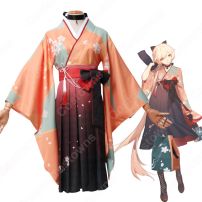 ドルフロ OTs-14 桜吹雪 浴衣 コスプレ衣装 『ドールズフロントライン(少女前線)』 朝顔と夕夢 着物 cosplay 仮装 変装(ドールズフロントライン（Dolls' Frontline）少女前線 コスプレ衣装)