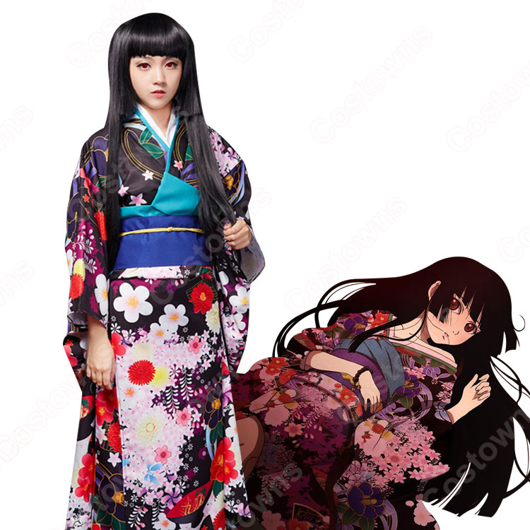 DK569　◆ 地獄少女 （じごくしょうじょ）　骨女 （ほねおんな）　風　★コスプレ衣装　新品　完全オーダメイドも対応可能 909da93f48374d3ba06ad83863d2f0