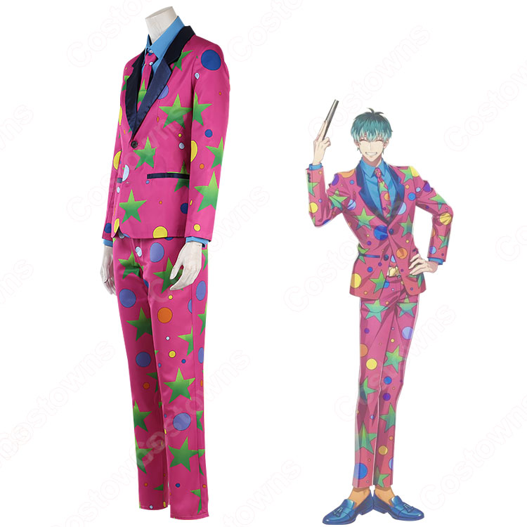 ヒプマイ 白膠木簓（ぬるでささら） スーツ コスプレ衣装 『ヒプノシス