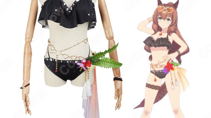 ウマ娘 マルゼンスキー 水着衣装+ウィッグ ウマ娘プリティーダービー マルゼンスキー 水着 コスプレ