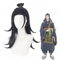 呪術 夏油傑（げとうすぐる） コスプレウィッグ 『呪術廻戦』（じゅじゅつかいせん） 黒 耐熱かつら cosplay wig 通販(202×202)