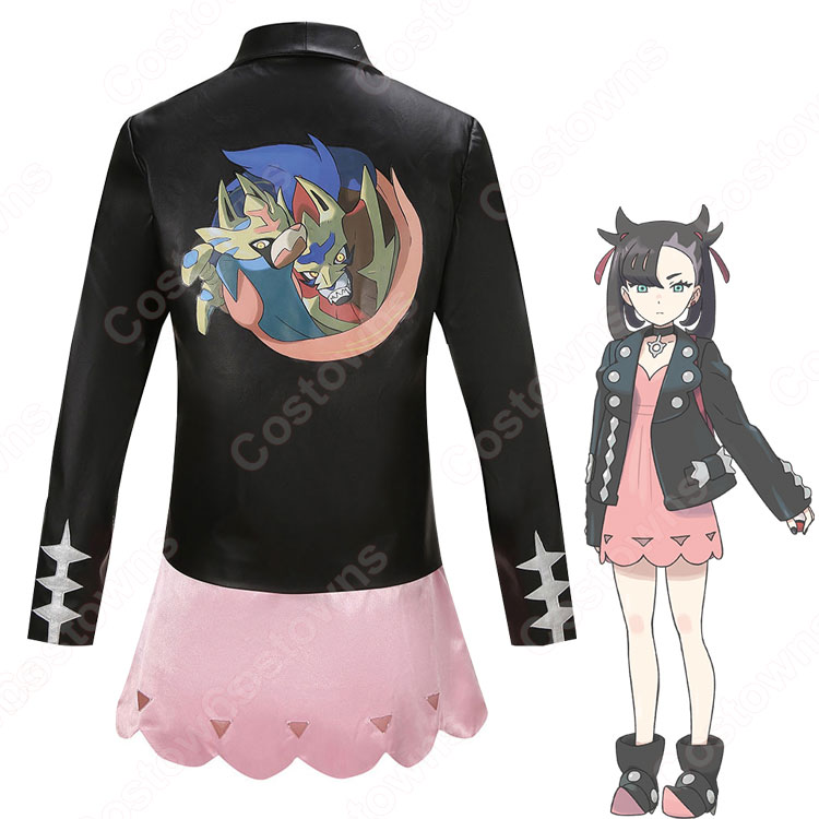 【即コス可能】 ポケモン マリィ コスプレ衣装 フルセット Amazon.co.jp: [XM2036] 全セット ウイッグ、靴付き ソード・シールド