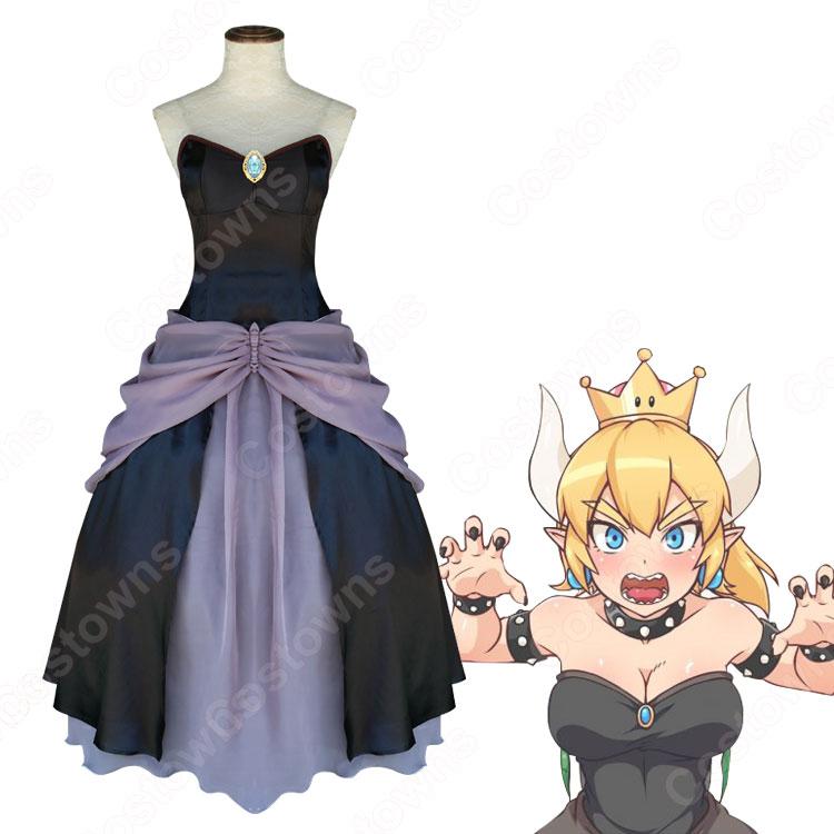 スーパーマリオブラザーズ コスプレ衣装の通販 クッパ姫（くっぱひめ