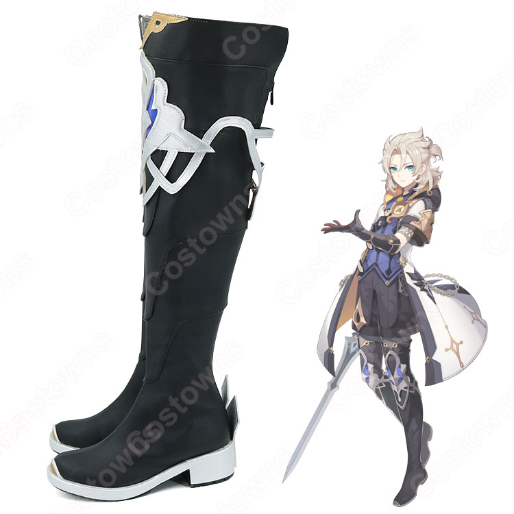 原神 アルベド コスプレ 衣装、武器、靴 原神 Genshin げんしん アルベド Albedo コスプレ靴/ブーツ cosplay