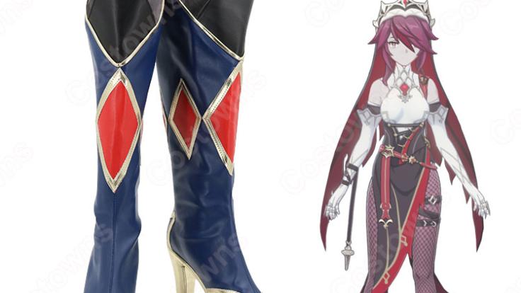 原神 コスプレ ロサリア 衣装高級 Lサイズ 靴 ウィッグ付き｜ホビー 