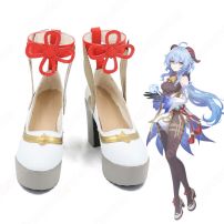 甘雨（カンウ） コスプレ靴『原神(げんしん)』 コスプレ シューズ /ハイヒール コスプレ用 道具 男女兼用(コスプレ ブーツ（靴）)