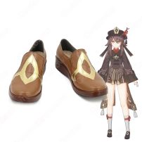 胡桃（フータオ） コスプレ靴『原神(げんしん)』 コスプレ シューズ コスプレ用 道具 男女兼用(コスプレ ブーツ（靴）)