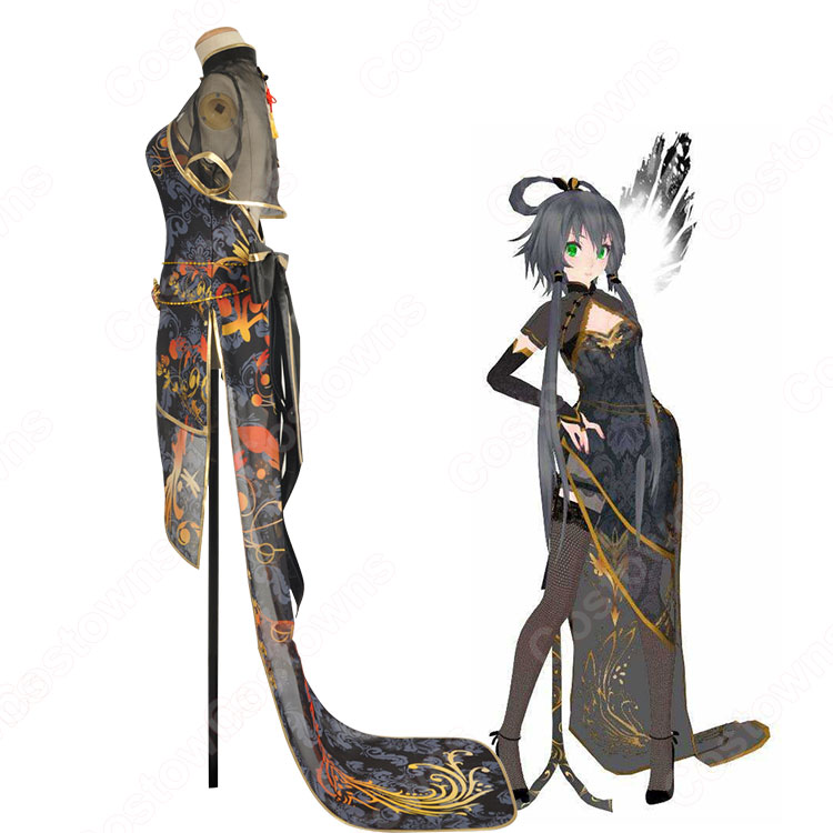 洛天依（ルォ・テンイ）金糸雀チャイナドレス コスプレ衣装 - Costowns