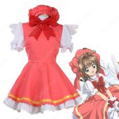 木之本桜（きのもとさくら）クリアカード編 戦闘服 コスプレ衣装 『カードキャプターさくら』 cosplay 仮装 変装(ゲーム• アニメコスプレ衣装でおすすめの商品)