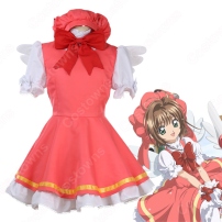 木之本桜（きのもとさくら）クリアカード編 戦闘服 コスプレ衣装 『カードキャプターさくら』 cosplay 仮装 変装(202×202)