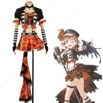 高海千歌（たかみちか） パンクロック編 いつでも高海千歌！ 覚醒後 コスプレ衣装 「ラブライブ！サンシャイン！！」 ロックガール cosplay 仮装 変装(Love Live!（ラブライブ!） コスプレ衣装)