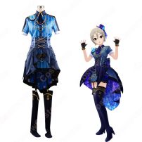 デレステ 夜色の暁風 塩見周子（しおみしゅうこ） コスプレ衣装 『アイドルマスター シンデレラガールズ スターライトステージ』 cosplay 仮装 変装(アイドルマスター コスプレ衣装)
