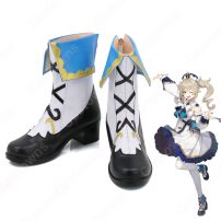 バーバラ・ペイジ コスプレ靴『原神(げんしん)』 コスプレ シューズ/ブーツ コスプレ用 道具 男女兼用(コスプレ ブーツ（靴）)