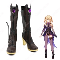 フィッシュル・ヴォン・ルフシュロス・ナフィードット（エミ） コスプレ靴『原神(げんしん)』 断罪の皇女フィッシュル コスプレ シューズ/ブーツ コスプレ用 道具 男女兼用(202×202)