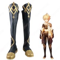旅人 空 コスプレ靴『原神(げんしん)』 コスプレ シューズ/ブーツ コスプレ用 道具 男女兼用(コスプレ ブーツ（靴）)