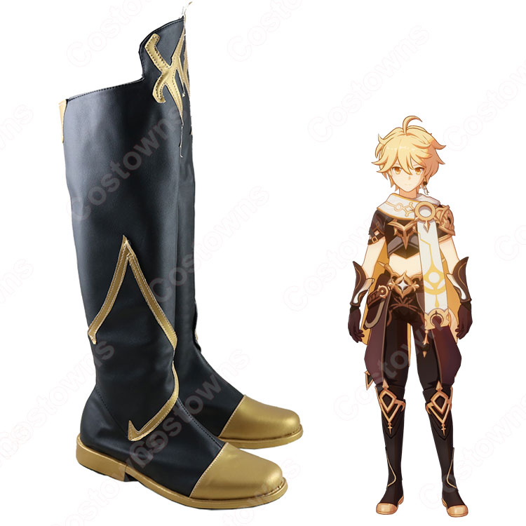 クレー（Klee ） コスプレ靴『原神(げんしん)』 コスプレ シューズ/ブーツ コスプレ用 道具 男女兼用 - Costowns TKSYS☆実物撮影！原神（げんしん） ジン・グンヒルド コスプレ 靴 コスプレ ブーツ コスチューム