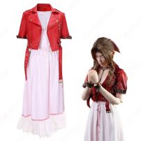FFVII エアリス・ゲインズブール（Aerith Gainsborough） コスプレ衣装 『ファイナルファンタジーVII』（ファイナルファンタジーセブン、FINAL FANTASY VII ） cosplay 仮装 変装(ファイナルファンタジーシリーズ コスプレ衣装)