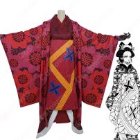 鬼滅 堕姫（だき）花魁服 着物 コスプレ衣装 『鬼滅の刃』（きめつのやいば） 十二鬼月 上弦の陸 cosplay 仮装 変装(鬼滅の刃 コスプレ衣装)