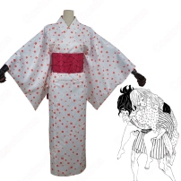 鬼滅 堕姫（だき） / 梅（うめ） 幼少期 浴衣 コスプレ衣装 『鬼滅の刃』（きめつのやいば） 十二鬼月 上弦の陸 cosplay 仮装 変装(202×202)