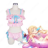 双葉杏（ふたばあんず） 夏 水着 コスプレ衣装 『アイドルマスター シンデレラガールズ』 ＜なまけものフェアリー＞ cosplay 仮装 変装(アイドルマスター コスプレ衣装)