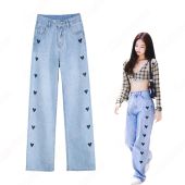 BLACKPINK（ブラックピンク） ジェニー（JENNIE） 同型 ジーンズ /ズボン(アイドル制服・学生制服・制服コスプレ衣装でおすすめの商品)