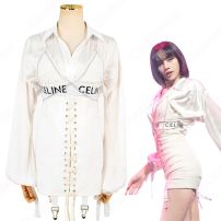 BLACKPINK（ブラックピンク） LISA(リサ) ダンス服 中国版プデュ・青春有你3(Youth with You3) 『Lover』 ライブ衣装 韓国 アイドルスタイル ステージ衣装(少女時代、IZ*ONE、BLACKPINK、TWICE)