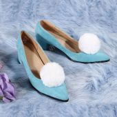 初音ミク（はつねミク） 白うさぎ コスプレ靴 「BiCute Bunnies」 バニーミクさん ハイヒール コスプレ用 道具(コスプレブーツ、ウィッグ、道具でおすすめの商品)
