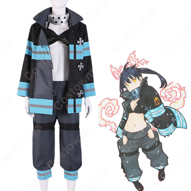 第8特殊消防隊 環古達（タマキコタツ） 黒ビキニ 防火服 コスプレ衣装