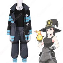 第8特殊消防隊 茉希尾瀬（マキオゼ） 防火服 コスプレ衣装 『炎炎ノ消防隊』（えんえんのしょうぼうたい） cosplay 仮装 変装(炎炎ノ消防隊 コスプレ衣装)