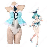 初音ミク（はつねミク） 白うさぎ コスプレ衣装 「BiCute Bunnies」 バニーミクさん cosplay 仮装 変装(202×202)