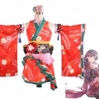 デレステ 小早川紗枝（こばやかわさえ） 華ほころびる宴 和服 コスプレ衣装 『アイドルマスター シンデレラガールズ スターライトステージ』 cosplay 仮装 変装(アイドルマスター コスプレ衣装)