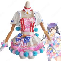 スクフェスAC キャットツインテール 園田海未（そのだうみ） コスプレ衣装 『ラブライブ!』『μ's』（ミューズ） 新衣装 cosplay 仮装 変装(Love Live!（ラブライブ!） コスプレ衣装)