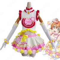 スクフェスAC キャットツインテール 星空凛（ほしぞらりん） コスプレ衣装 『ラブライブ!』『μ's』（ミューズ） 新衣装 cosplay 仮装 変装(Love Live!（ラブライブ!） コスプレ衣装)