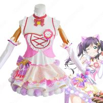 スクフェスAC キャットツインテール 東條希（とうじょうのぞみ） コスプレ衣装 『ラブライブ!』『μ's』（ミューズ） 新衣装 cosplay 仮装 変装(Love Live!（ラブライブ!） コスプレ衣装)