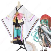初音ミク（はつねミク） 「 Land of the Eternal 」 着物 コスプレ衣装 『キャラクター・ボーカル・シリーズ01 初音ミク』 cosplay 仮装 変装(ゲーム• アニメコスプレ衣装でおすすめの商品)