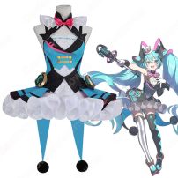 初音ミク（はつね ミク）「マジカルミライ 2019」 コスプレ衣装 「ブレス・ユア・ブレス」MV ダンス服 cosplay 仮装 変装(初音ミク コスプレ衣装)