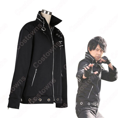 南光太郎 みなみこうたろう 黒いジャケット コート コスプレ衣装 スーパーヒーロー大戦gp 仮面ライダー3号 スーパーヒーローたいせんグランプリ かめんライダー3ごう Cosplay 仮装 変装 Costowns