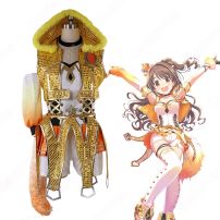 「Yes! Party Time!!」 島村卯月 渋谷凛 本田未央 赤城みりあ 安部菜々 コスプレ衣装 『アイドルマスター シンデレラガールズ ビューイングレボリューション』 舞台衣装 演出服 cosplay 仮装 変装(アイドルマスター コスプレ衣装)