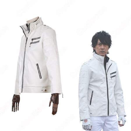 南光太郎 みなみこうたろう 白い衣装 コスプレ衣装 スーパーヒーロー大戦gp 仮面ライダー3号 スーパーヒーローたいせんグランプリ かめんライダー3ごう 白ジャケット コート Cosplay 仮装 変装 Costowns