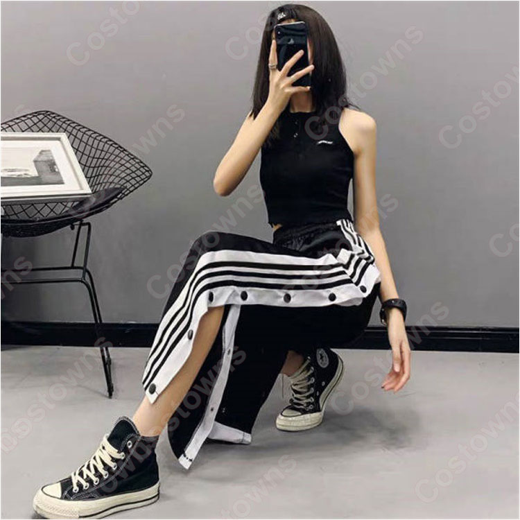 Jennie Kim(キム・ジェニ) 裾ボタン スウェットパンツ『BLACKPINK』If