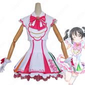 矢澤にこ（やざわにこ） ＜笑顔を咲かせて ナインスター・ビーナス＞ コスプレ衣装 『ラブライブ！ スクールアイドルフェスティバル』 （スクフェス） cosplay 仮装 変装(ゲーム• アニメコスプレ衣装でおすすめの商品)