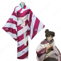 犬夜叉（いぬやしゃ） 神楽（かぐら） 和服 着物 コスプレ衣装(犬夜叉 コスプレ衣装)