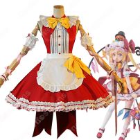 フランドール・スカーレット ハロウィン メイド服 コスプレ衣装 『東方Project』 cosplay 仮装 変装(東方Projectシリーズ コスプレ衣装)