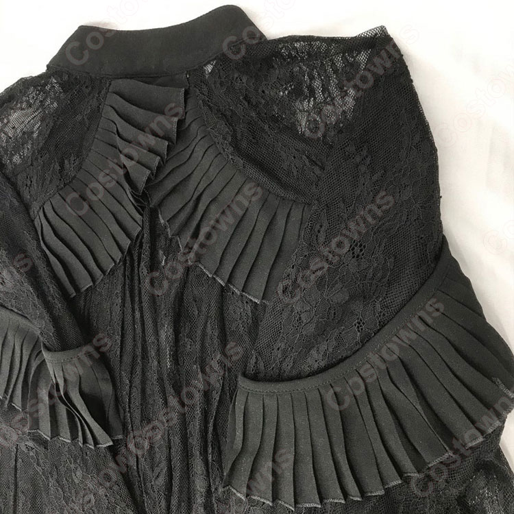 BLACKPINK（ブラックピンク） LISA(リサ) レース 長袖シャツ 黒ショートパンツ 演出服 韓国 ファッション 透視上着 個性 普段