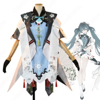 初音ミク（はつね ミク） ジャスミン チャイナドレス コスプレ衣装 「初音ミク MIKU WITH YOU 2021」 未来への花道 cosplay 仮装 変装(202×202)